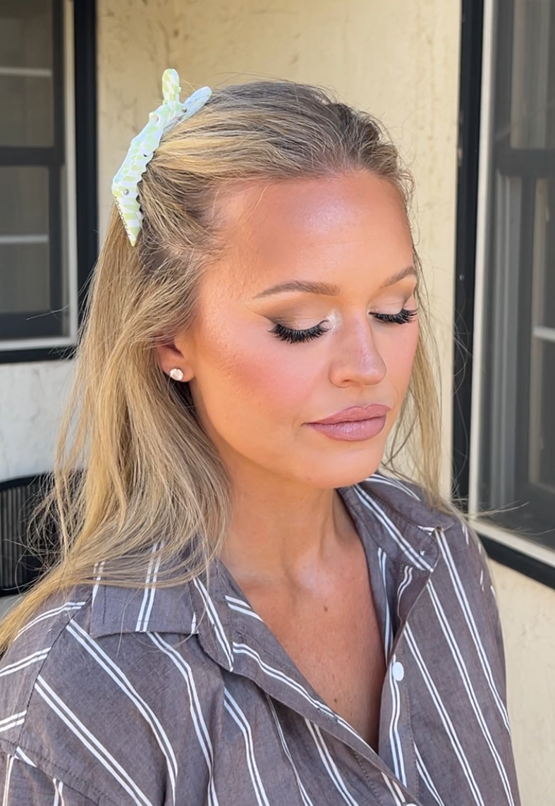 Photoshoot ready hair and makeup