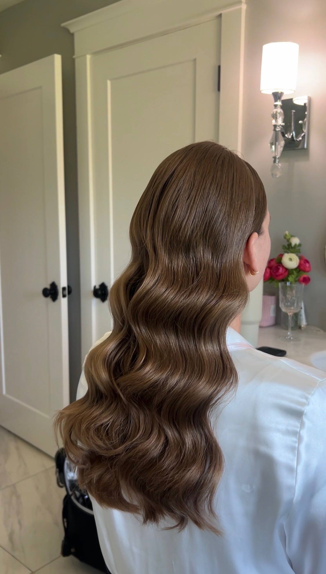 Glamorous prom hair and makeup